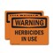 Signmission Herbicides In Use OSHA Warning Sign, Plastic, 10in W x 7in L, 2PK OS-2PACK-WS-P-710-L-12171 - alternate 1